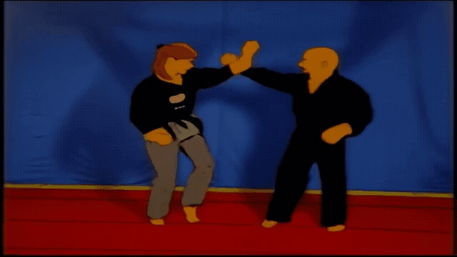 Animated martial arts demonstration